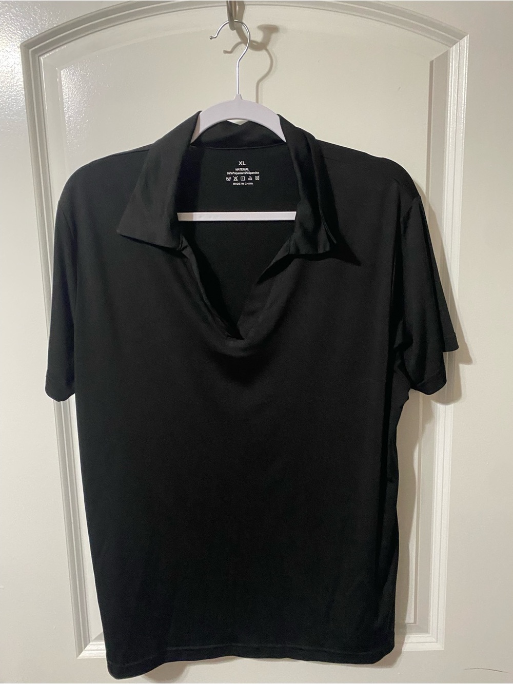 3 Black, Blue and Red Short Sleeve Polo Shirt
